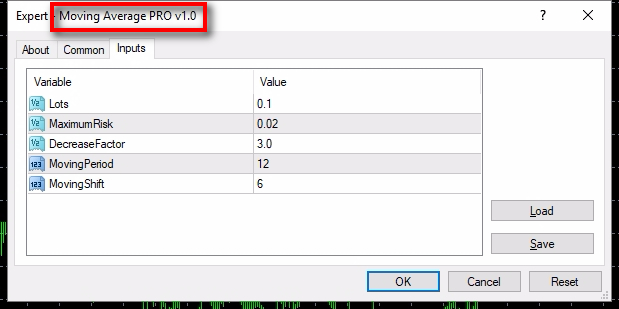 EA Inputs of the PRO version;The PRO version has more parameters because we did not hide them. It is an example of how you can have different license types offer various features and parameters for customers. Mostly, users probably will use the Standard license, but those who need more advanced features and parameters will gladly pay more for the PRO version. As you may already know, this is a common practice that almost all software companies use. 