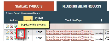 Now we will duplicate Item Number 2 again to create the same product but with a 50% discount.