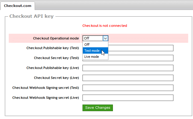 Turn on Checkout.com Webhook listener