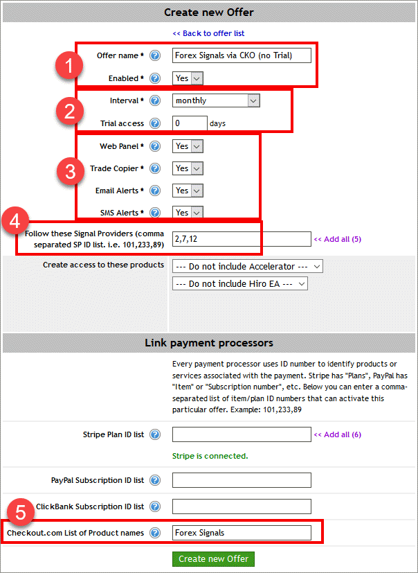 Creating an Offer on Signal Magician