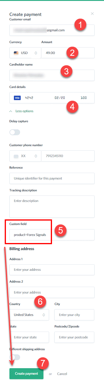 Making a test purchase via Checkout.com