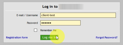  Now when the Sign-In Code is enabled, let's try to login as a customer to see how it works.