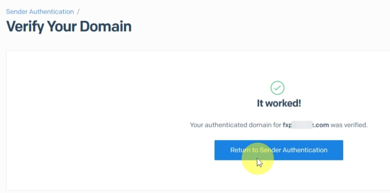 If you did everything well, you'd see a message It worked.
