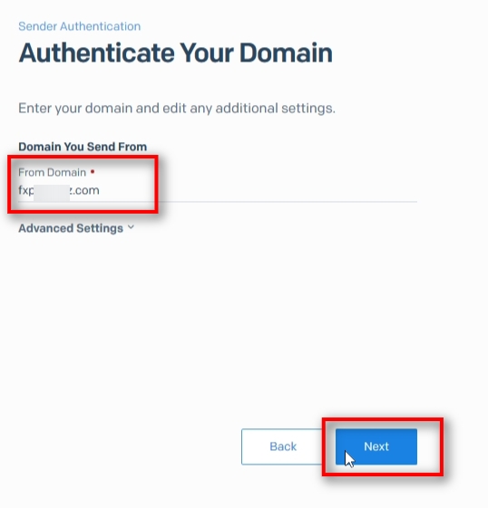 Enter your domain. Note that a domain name is that part without www or any other sub-name.
